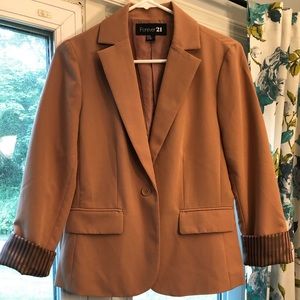 Tan Forever 21 Professional Blazer